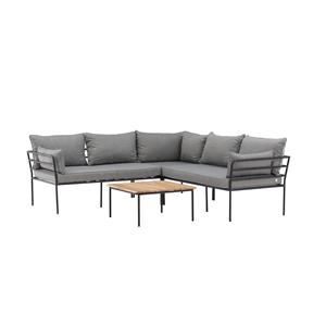 Nest outdoor Connor 2 delige tuin loungeset grijs - met zitkussens