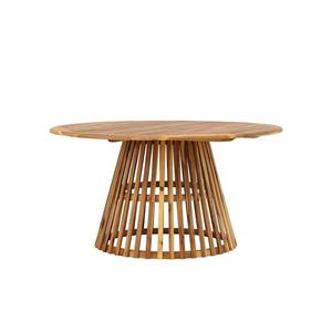 Nest outdoor Tobias houten tuintafel naturel - Ø 150 cm