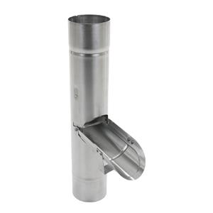 Vatenhandel Stijf Regenton vulautomaat met klep zink, 80mm - 