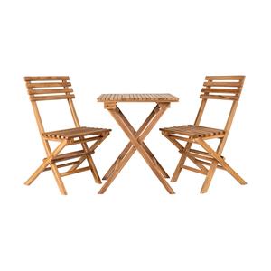Artichok Lenneke houten tuin bistroset naturel