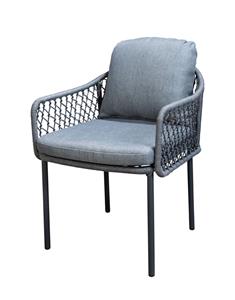Yoi Armstoel Rocha Rope Dark Grey-Dark Grey Frame