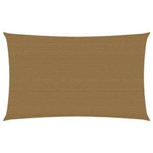 VidaXL Zonnezeil 160 g|m² 2,5x5 m HDPE taupe