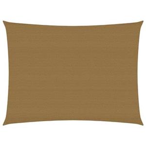 VidaXL Zonnezeil 160 g|m² 3,5x5 m HDPE taupe