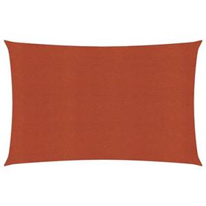VidaXL Zonnezeil 160 g|m² 6x7 m HDPE terracottakleurig