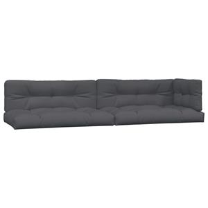 vidaXL 5-delige Loungeset pallet met kussens massief acaciahout