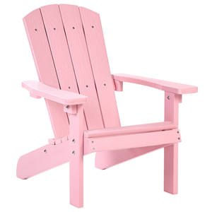 BELIANI Kindertuinstoel kunsthout roze ADIRONDACK