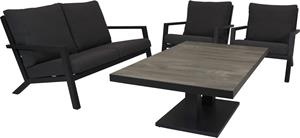 Relax Sofaset Andorra met tafel PratoTP001 140 cm 4-delig