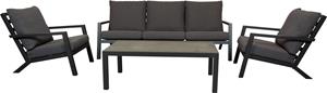 Relax Sofaset Andorra met tafel Andorra 120 cm 4-delig