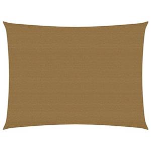 VidaXL Zonnezeil 160 g|m² 6x7 m HDPE taupe