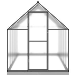 vidaXL Tuinkas met basisframe 334x169x202 cm aluminium antracietkleur
