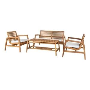 House Nordic  Tuin Lounge Set Santander Teak Naturel