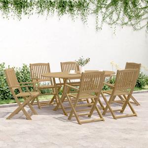 vidaXL Tuinstoelen 6 st inklapbaar 54,5x58x90 cm massief acaciahout