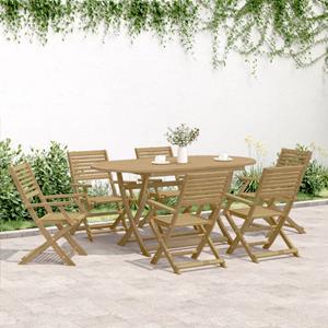 vidaXL Tuinstoelen 8 st inklapbaar 54,5x61,5x86,5 cm acaciahout