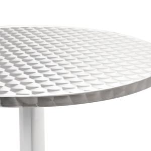 vidaXL Tuintafel 60x70 cm aluminium zilverkleurig