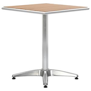 vidaXL Tuintafel 60x60x70 cm aluminium en HKC zilverkleurig