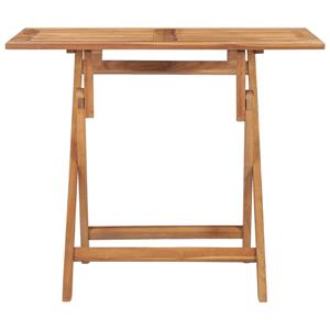 vidaXL Tuintafel inklapbaar 90x60x75 cm massief teakhout