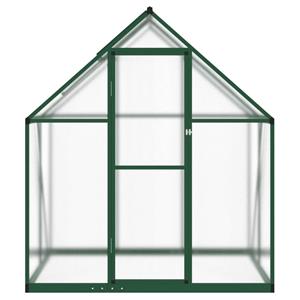 vidaXL Tuinkas met basisframe 169x114x195 cm aluminium groen