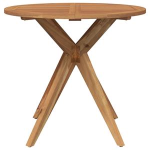 vidaXL Tuintafel rond Ø85x75 cm massief acaciahout