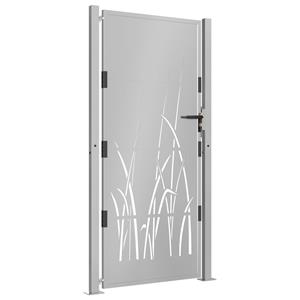 vidaXL Poort grasontwerp 105x205 cm cortenstaal