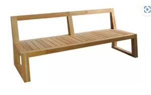 Max&Luuk Alec bank zonder armleuning 210x66x81 cm teak - 