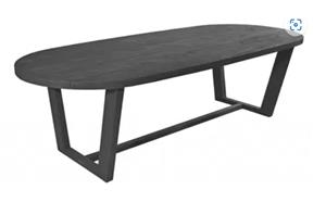 Max&Luuk Lauren tafel 270x110x76 cm teak charcoal finish - 