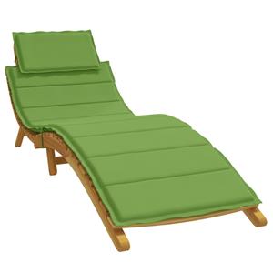VidaXL Ligbedkussen 186x58x3 cm stof gemêleerd groen
