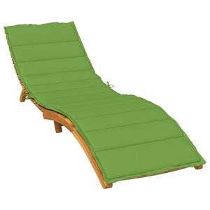 Ligbedkussen 200x50x4 cm stof gemêleerd groen