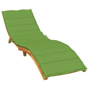 VidaXL Ligbedkussen 200x70x4 cm stof gemêleerd groen