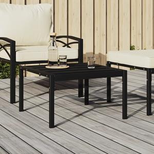VidaXL Tuintafel 60x60x35 cm staal zwart