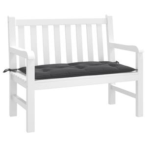 VidaXL Tuinbankkussen 100x50x7 cm stof gemêleerd antracietkleurig