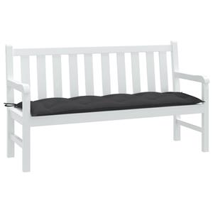 VidaXL Tuinbankkussen 150x50x7 cm stof gemêleerd antracietkleurig