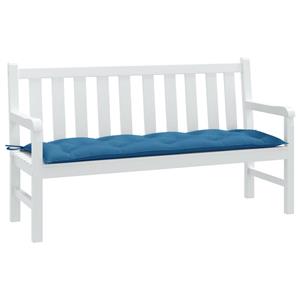 VidaXL Tuinbankkussen 150x50x7 cm stof gemêleerd blauw