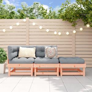 VidaXL 3-delige Loungeset massief douglashout