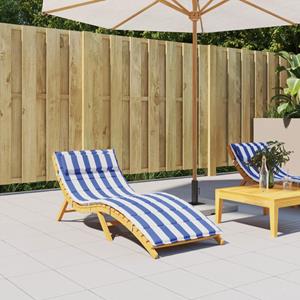 VidaXL Ligbedkussen gestreept 180x60x3 cm oxford stof blauw en wit