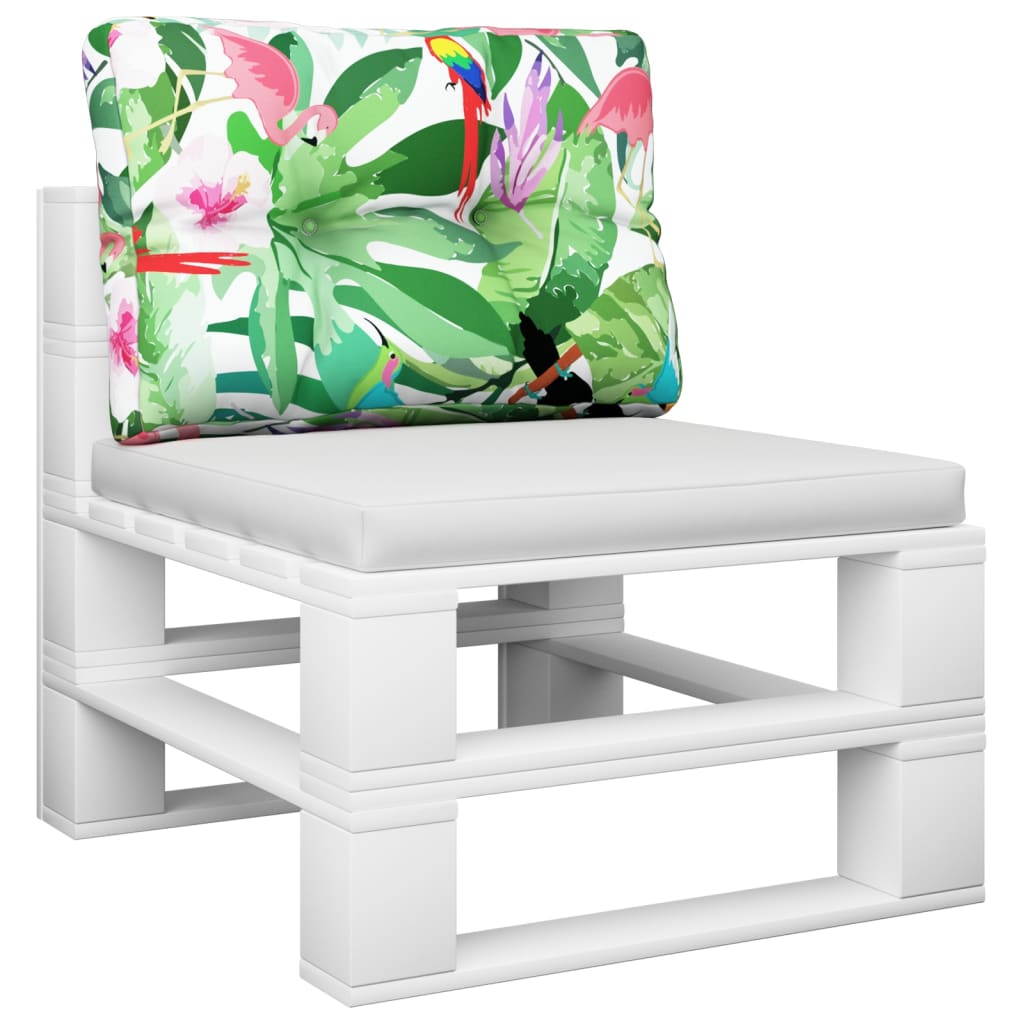 vidaXL Palletkussen 50x40x12 cm stof meerkleurig