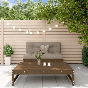 VidaXL 2-delige Loungeset massief grenenhout honingbruin