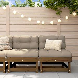 VidaXL Tuinmiddenbanken 2 st massief grenenhout honingbruin 8720845806088
