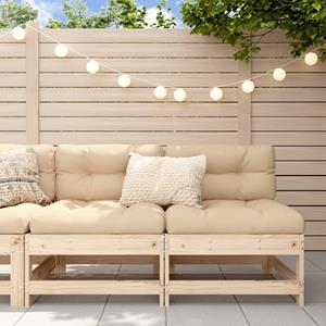 VidaXL Tuinmiddenbanken 2 st massief grenenhout 8720845806682