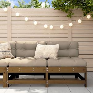 VidaXL Tuinmiddenbanken 2 st massief grenenhout honingbruin 8720845806712