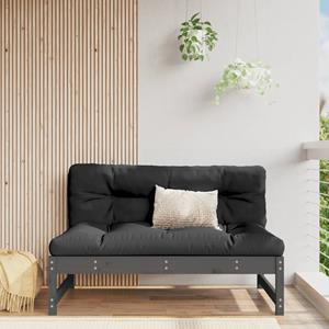 VidaXL Tuinmiddenbank 120x80 cm massief grenenhout grijs