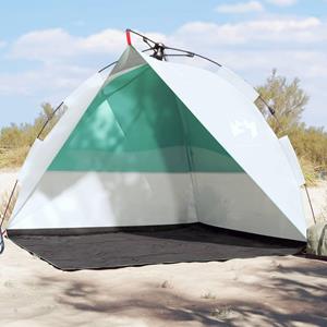 VidaXL strandtent waterdicht snelontgrendeling zeegroen