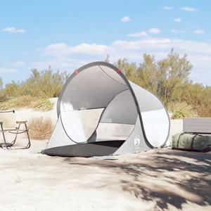 VidaXL Strandtent 2-persoons pop-up waterdicht grijs