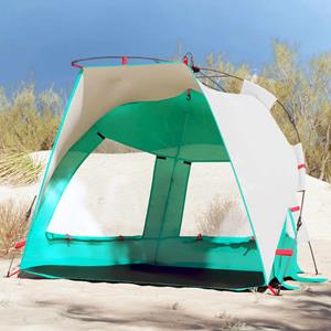 VidaXL strandtent 2-persoons waterdicht snelontgrendeling zeegroen