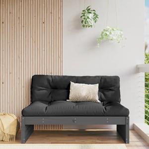 VidaXL Middenbank 120x80 cm massief grenenhout grijs
