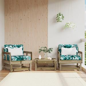 VidaXL Tuinstoelen 2 st geïmpregneerd hout