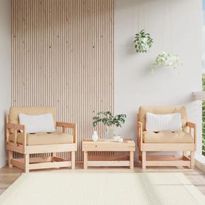 VidaXL Tuinstoelen 2 st met kussens massief grenenhout