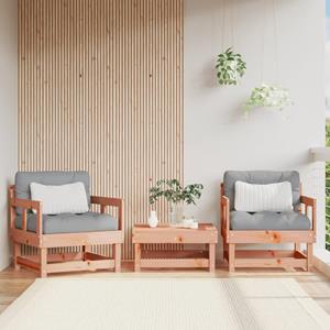 VidaXL Tuinstoelen 2 st met kussens massief douglashout