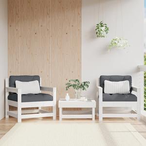 VidaXL Tuinstoelen 2 st massief grenenhout wit