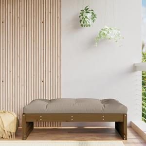 VidaXL Tuinvoetenbank 120x80 cm massief grenenhout honingbruin