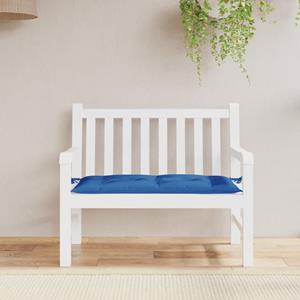 VidaXL Tuinbankkussen 110x50x7 cm stof blauw